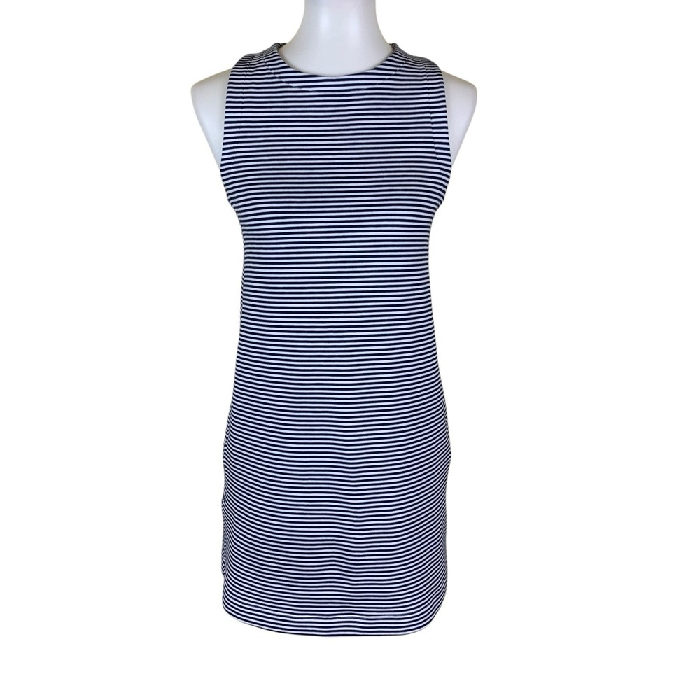 Abercrombie YPB Navy White‎ Striped Athletic Tank Dress XS Sport Casual